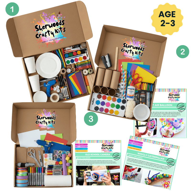 multi subscription craft kit for 2-3 year olds